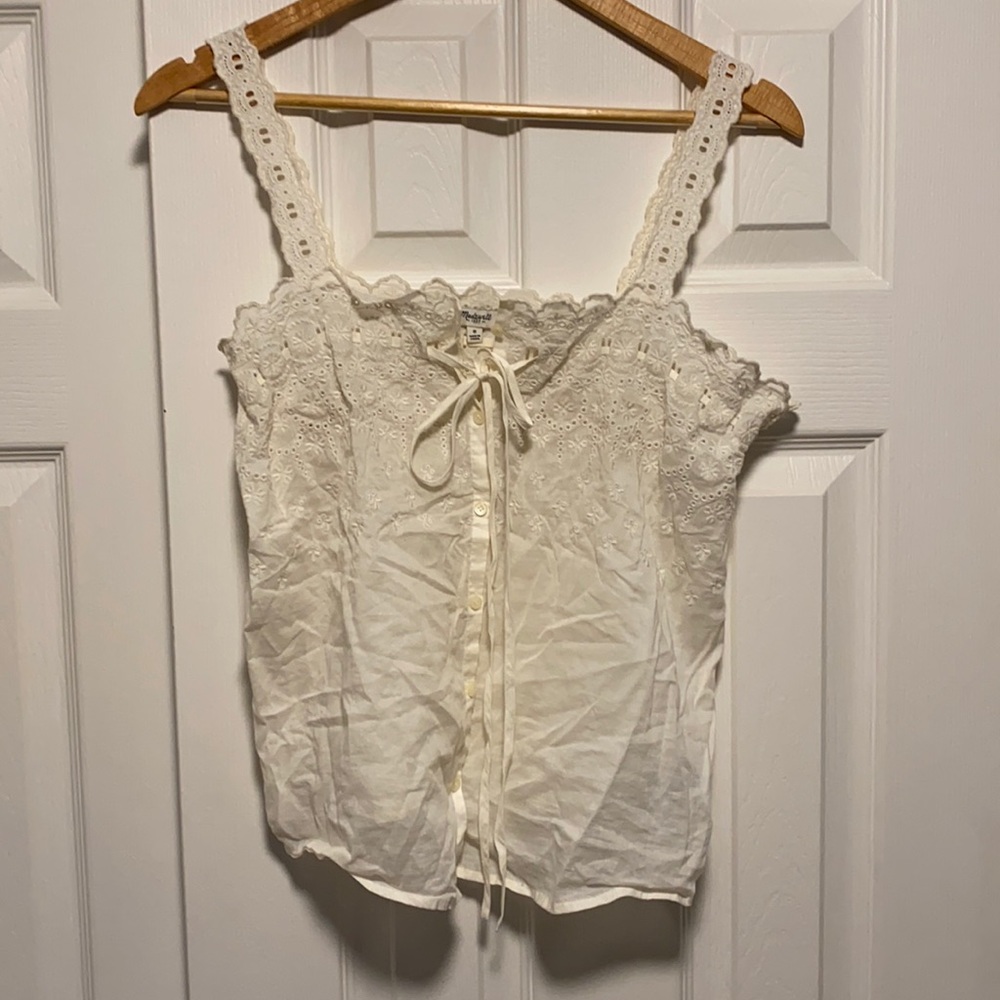 Madewell eyelet tank